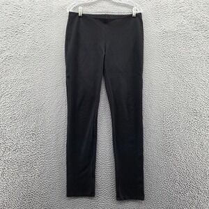 Eileen‎ Fisher Womens System Stretch Ponte Slim Pants Small Black Pull On Comfy